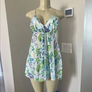 Victoria’s Secret Ocean Print Babydoll lingerie size small